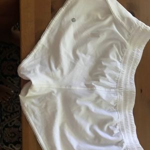 White Lululemon size 10 shorts